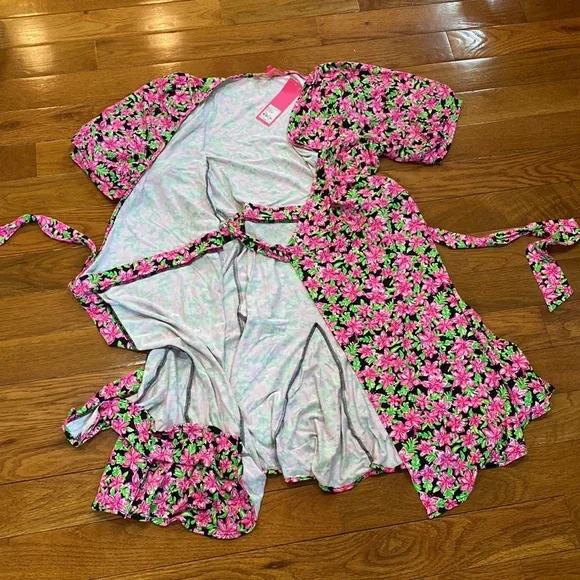 Lilly Pulitzer Pink and Green Floral Dress - Picture 6 of 11